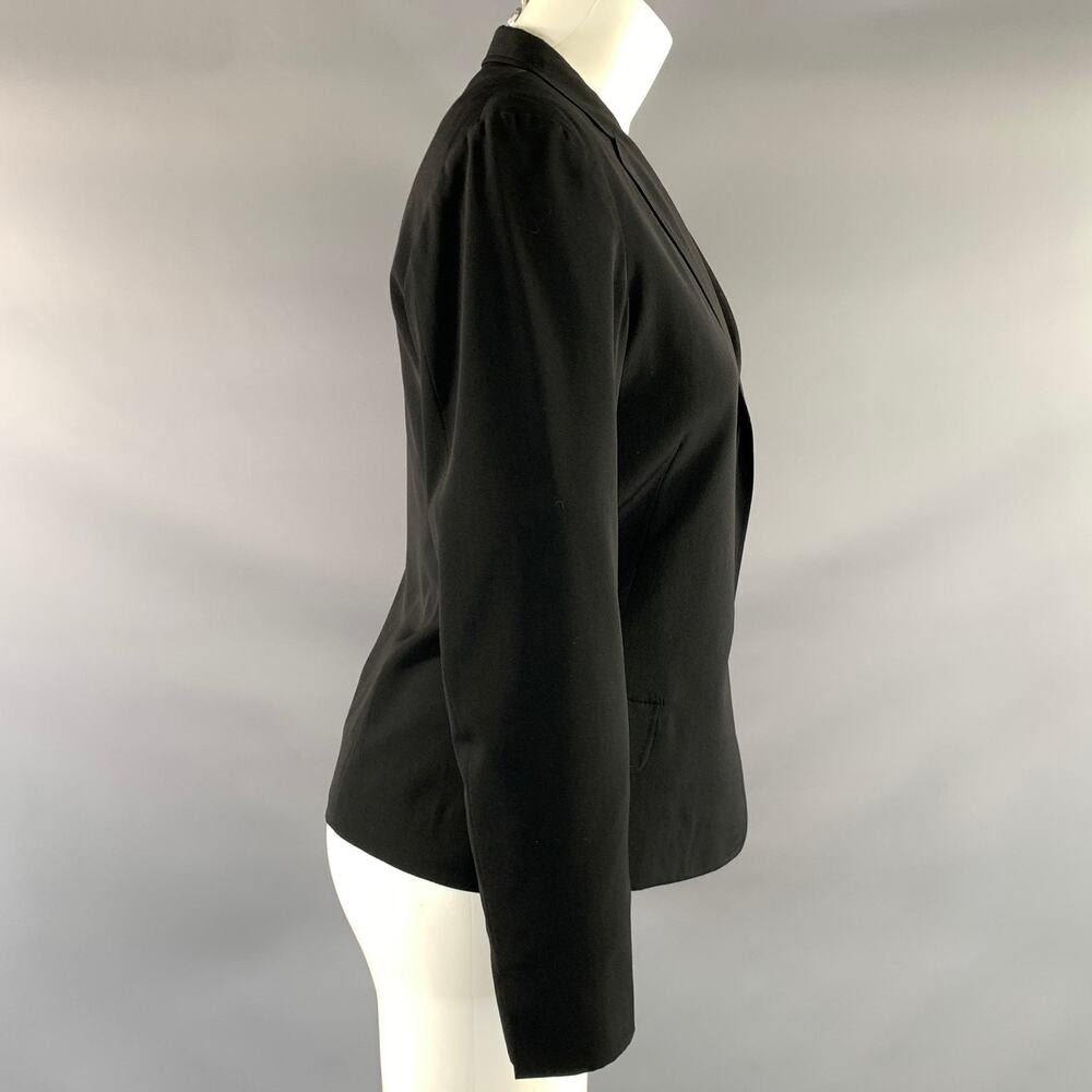 JIL SANDER Size 6 Black Wool Notch Lapel Jacket Blazer - Picture 2 of 7